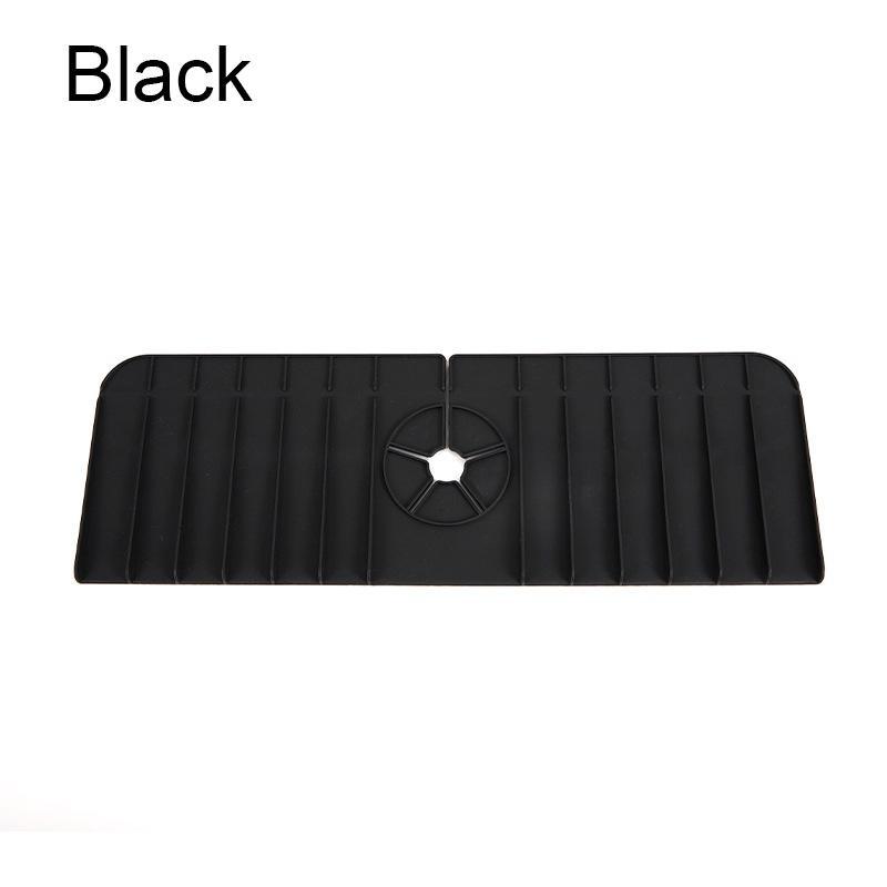 Силиконовый коврик для слива воды из-под крана, брызгозащищенный, водонепроницаемый, протектор основания кухонной/ванной раковины, прочный, нескользящий, термостойкий