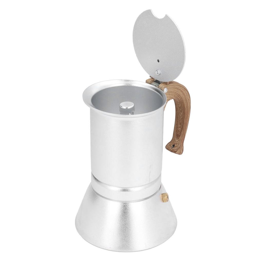 Профессиональная металлическая итальянская кофеварка мока для дома и путешествий, серебристая, 150 мл