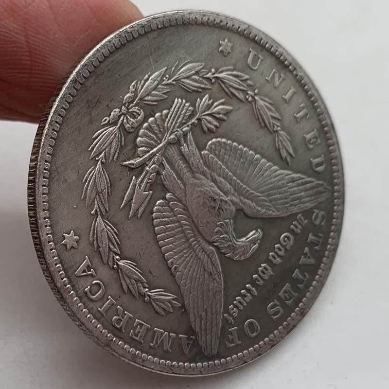 1881 American Tyrannosaurus rex, dinosaur, brass old silver commemorative medal, collectible relief copper silver plaything, coins