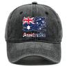 Ретро Стиль Австралийский Флаг Принт Snapback Солнцезащитная Кепка Кепки Для Женщин Стирка Ретро Винтаж Регулируемая Бейсболка Высокое Качество Кепка