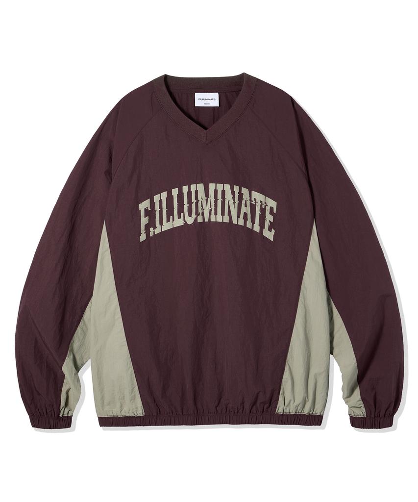 FILLUMINATE Nylon Cracked Arch Logo Sweatshirt - 3 Colors
