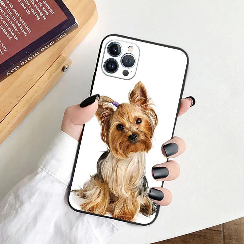 Чехол для мобильного телефона Apple iPhone15Promax, роскошный чехол для мобильного телефона с изображением йоркширской собаки, окрашенный и устойчивый к падениям Huawei Three.