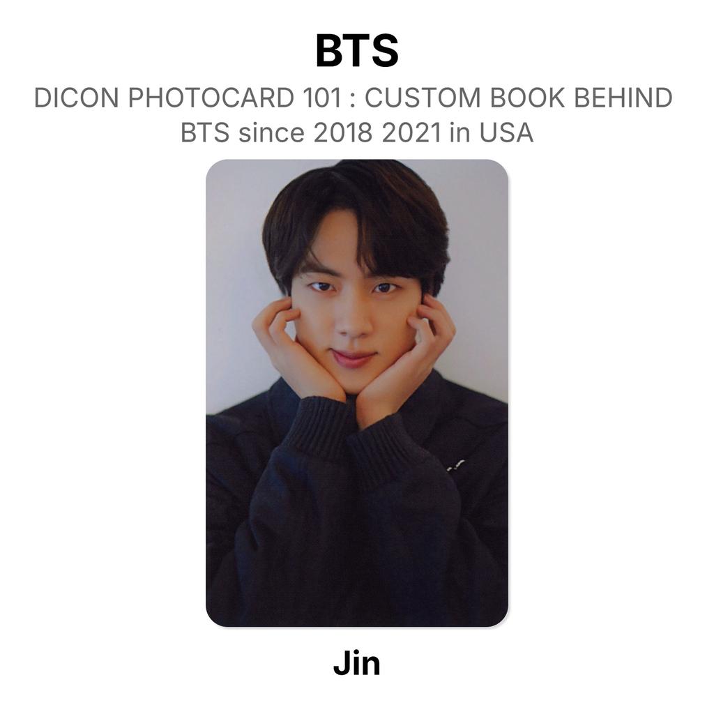 BTS DICON ФОТОКАРТА 101 : КАСТОМНАЯ КНИГА ПОСЛЕ BTS с 2018 по 2021 год в США Официальная фотокарточка