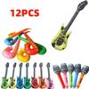 12Pcs Inflatable Instruments Toy Music Balloons Set Simulation Instrument Guitars Saxophones Microphones Party Toy Children Toys