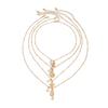 Salircon 4Pc/Set Boho seahorse Sea Turtle Pendant Necklace Women 2026 New Summer Conch Imitation Pearl Charms Chain Jewelry