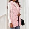 Women Long Trendy Plain Sleeveless Jacket Lightweight Warm Gilet Coat Outerwear