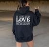 Love All Day Everyday Cute Hoodie Women Hoody Sweatshirts Pullovers Quote Unisex Pure Aesthetic Cotton Top Jumper Casual Hoodies