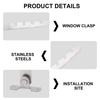 2 шт. Регулируемые оконные предохранители из нержавеющей стали, ограничитель открывания окна с контролем наклона для регулировки открывания окна