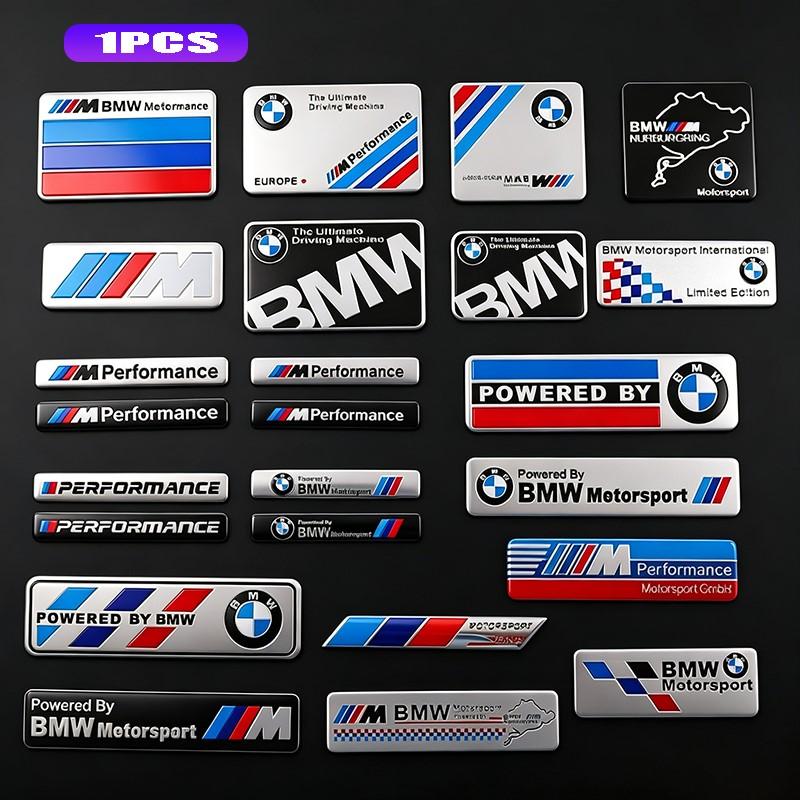 Metal Sticker Body Trunk Decal Emblem Badge Racing Style Exterior Modified Parts For BMW X1 X2 X3 X5 X4 X6 X7 iX3 F20 F10 F07 E7 WM0