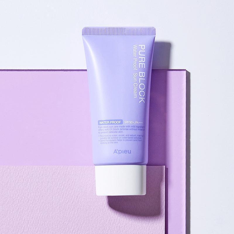 [Apieu] Pure Block Natural Waterproof Солнцезащитный крем SPF 50+ PA+++ 50 мл