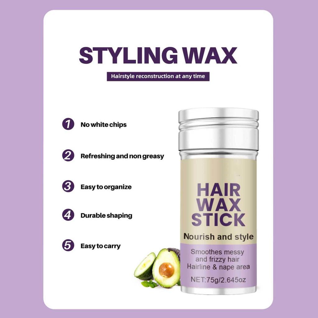 Hair Wax Stick Styling Hair Finishing Cream Anti-frizzy Small Broken Hair Finishing Adult Children Universal Hair Wax