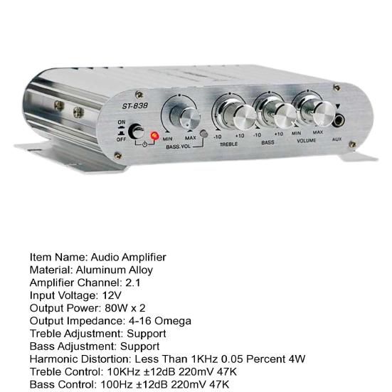 Car Bluetooth-compatible Audio Amplifier Sound Adjustable Universal High Compatibility Audio Speaker Amplifier Module