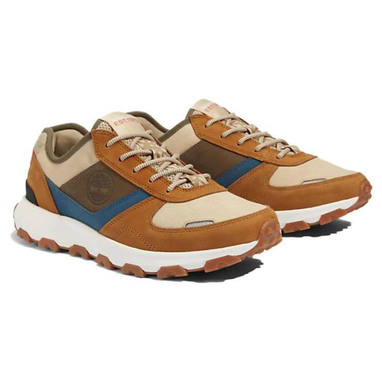 Timberland Winsor Park Повседневные Удобные Нескользящие Прочные Низкие Кроссовки Мужские Кроссовки Коричневый Желтый A5W2R