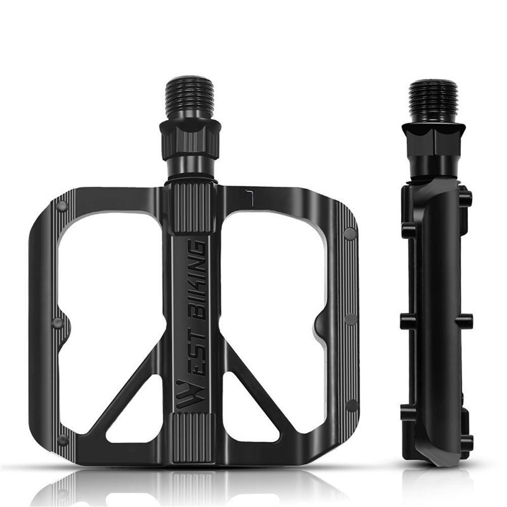 Алюминиевые педали West Biking с широкой платформой и противоскользящим дизайном
