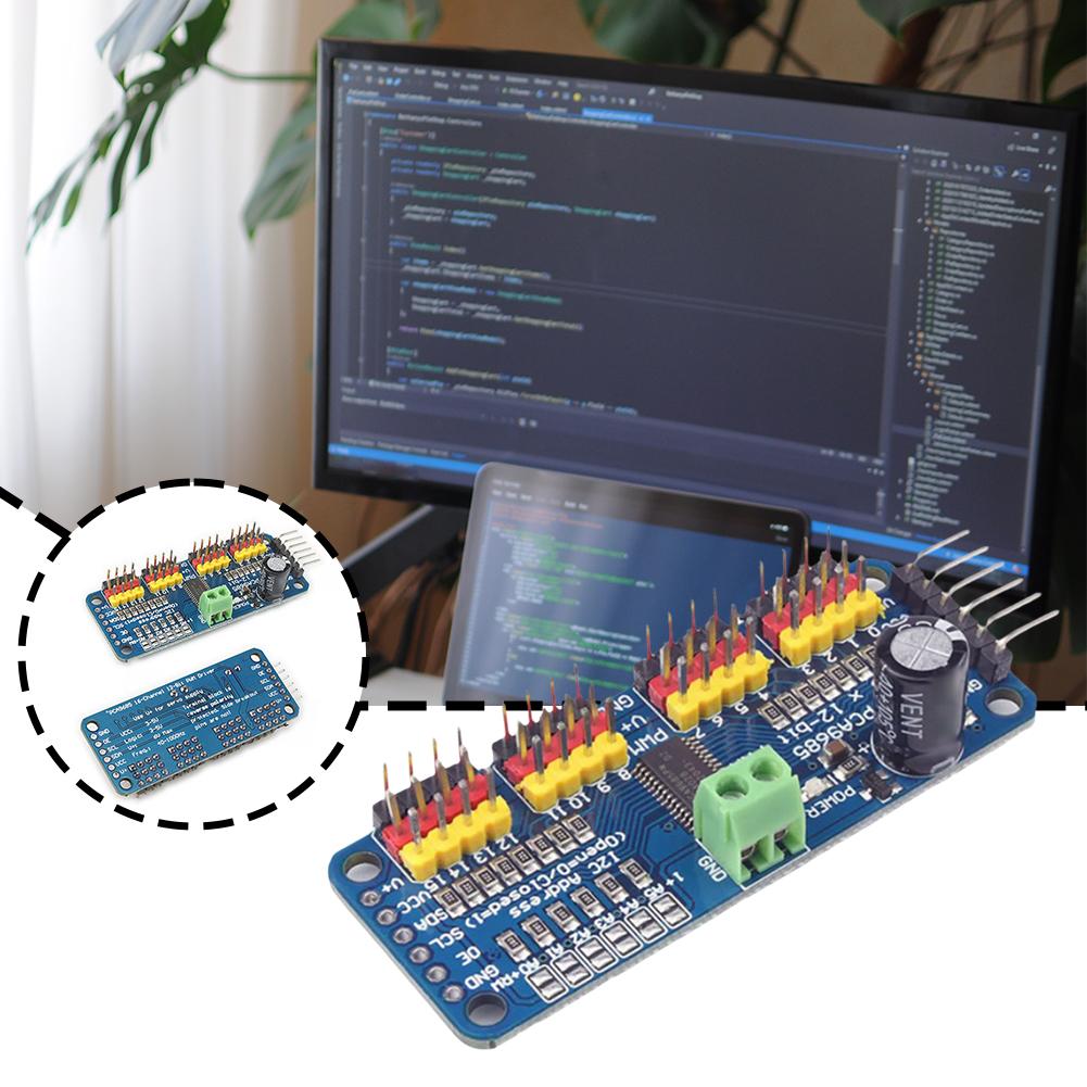 1pc PCA9685 16 Channel 12 Bit PWM Servo Driver Board PCA9685 For Arduino IIC Module Raspberry a L1X4