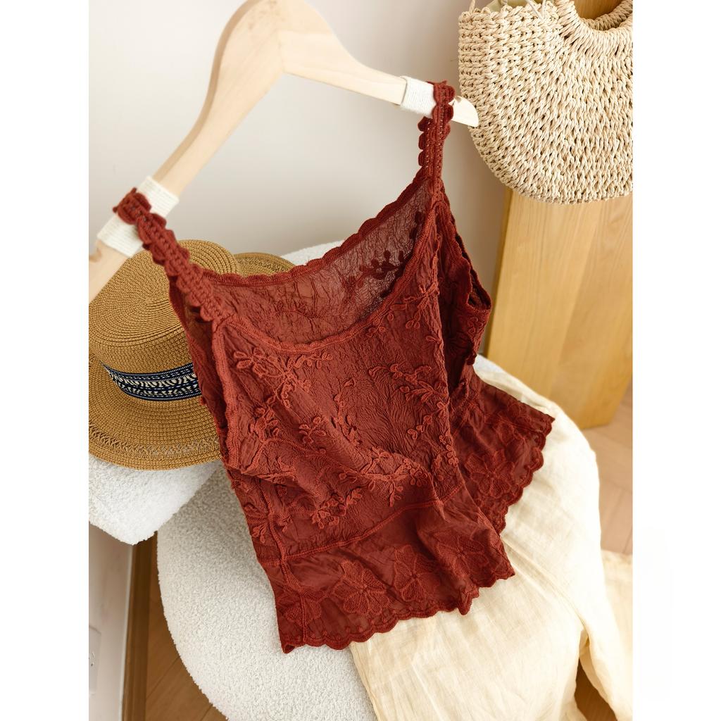 Dimanaf 2025 Новый Летний Жилет Футболка Женская Базовая Вязаная Без Рукавов Ажурный Стиль Белый Голубой Топы Свободные