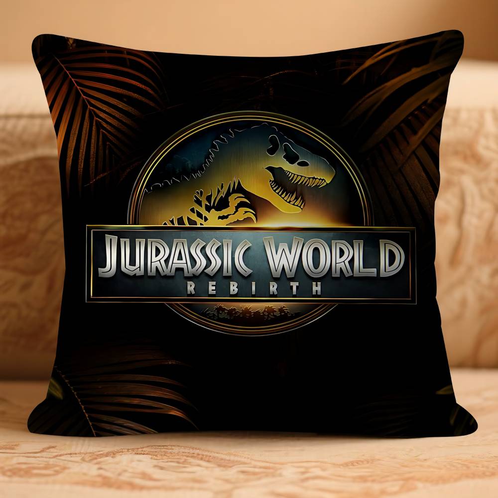 Movie J-JurasskS P-Park D-Dinosaur Pillow Case Removable Washable Cushion Cover – All-Season Soft Linen