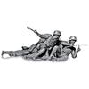 Master Box 1/35 Scale German Infantry Battle Scene (5 Figures) Eastern Front Series No. 1 Plastic Model Kit MB35102