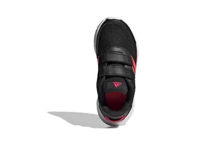 adidas Run C Удобные Дышащие Низкие Детские Беговые Кроссовки Черно-Розовые Для Детей Возрастом 3-7 Лет FW4013