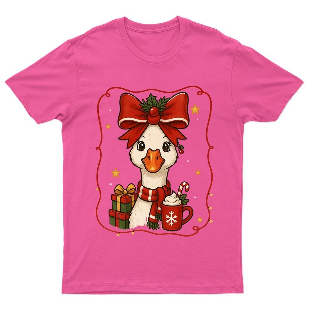 Christmas Duck Holiday Animal TShirt Unisex Gift Retro Seasonal Funny Xmas