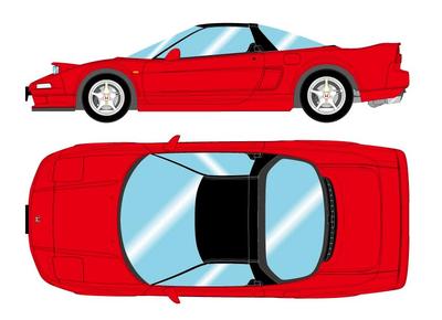 Макияж EIDOLON Honda 1992 Headlamp Open Formula Red Готовый продукт 1/43 NSX-R (НА1)