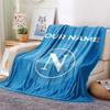 Custom Name,SSC Napoli Printed Flannel Blanket, soft throw for bedroom sofa, washable, Christmas present, great gift.