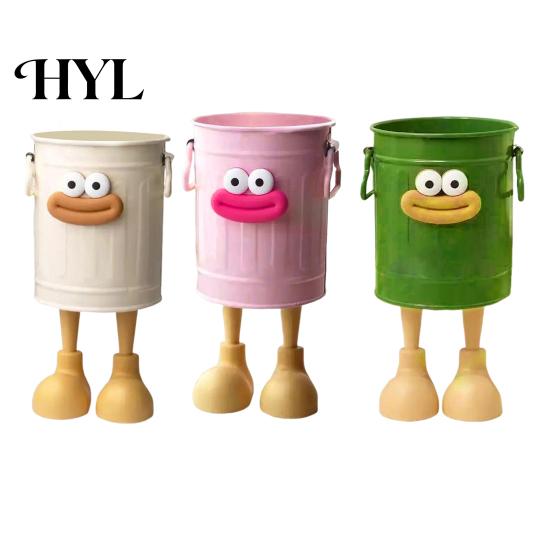 Space-saving Pen Container Cartoon Holder Round Vertical Pencil for Office Home Stationery For Desk Study Desktop Accessories Storage Organizer