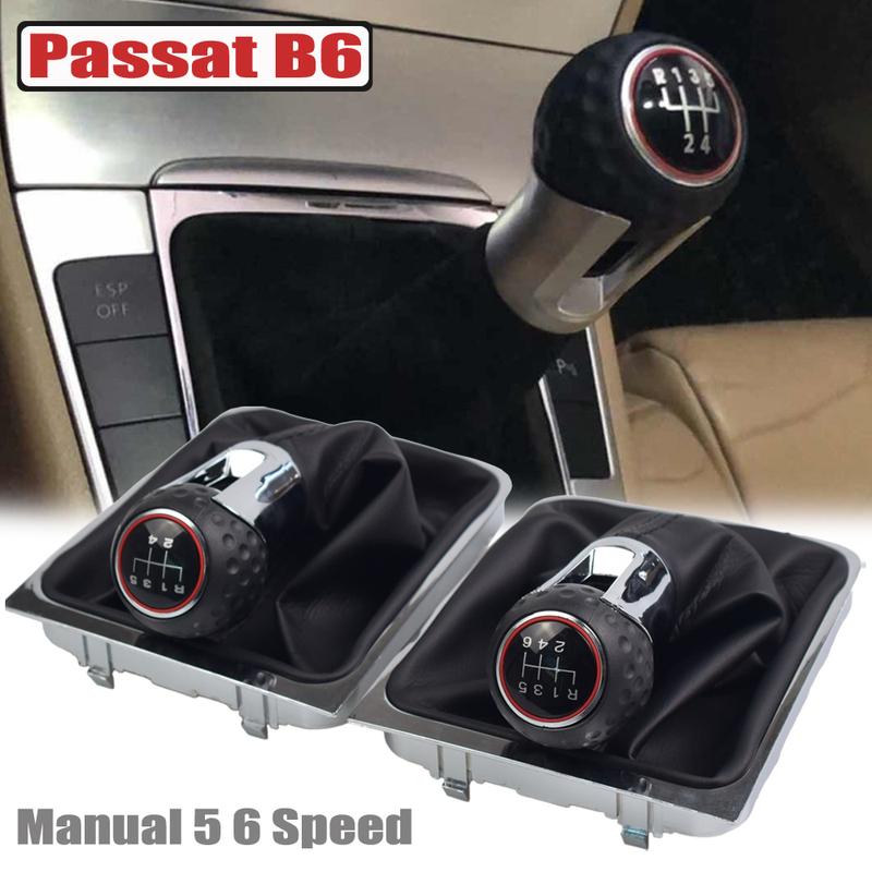 Для VW Passat B6 B7 CC 2005-2013 Ручка переключения передач с пылезащитным чехлом 5/6-ступенчатая Ручка переключения передач Рычаг Гетра Чехол Рамка Комплект
