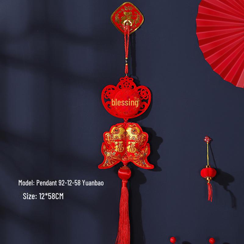 2025 New Year Pendant: Festive Decoration for Attracting Wealth and Fortune, Ideal for Spring Festival Celebrations.