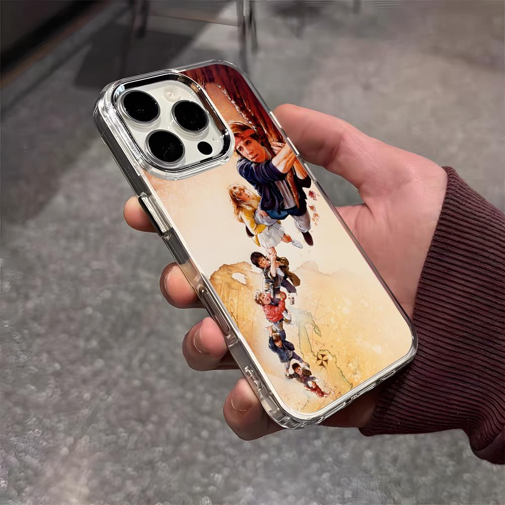 The Goonies Phone Case For IPhone 17 Air 16 E 15 14 13 12 11 Plus Pro Max Electroplated Transparent Soft Shell