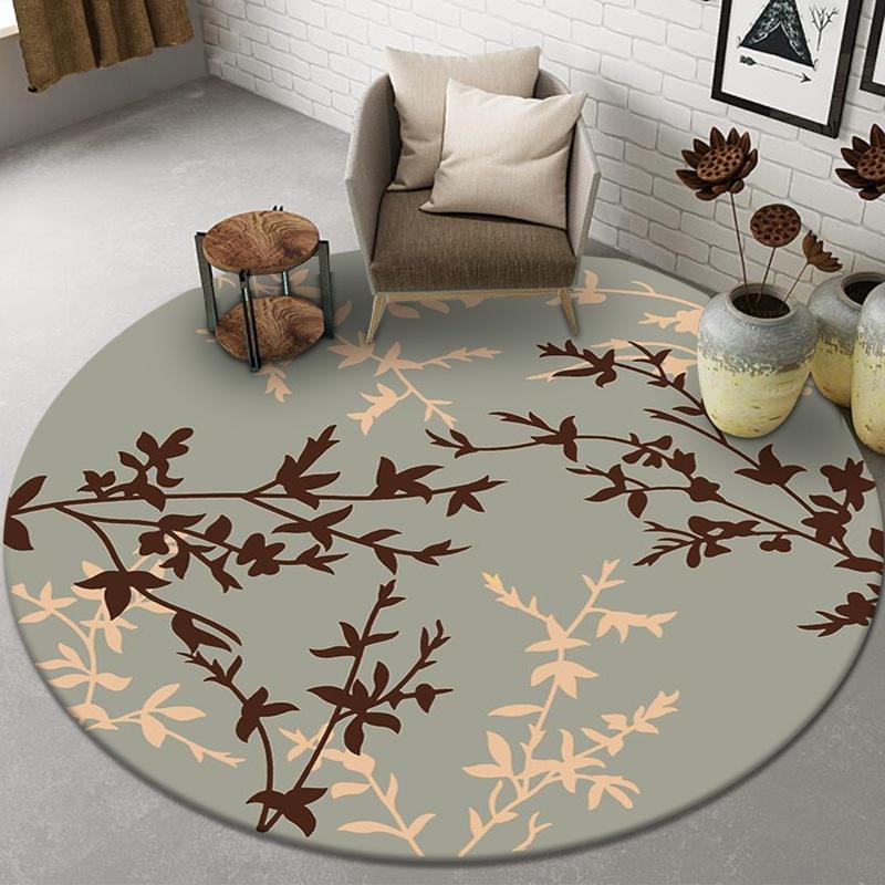 Новый круглый ковер в китайском стиле, легкий, роскошный ковер в китайском стиле у кровати, большой ковер для гостиной, противоскользящий коврик для спальни