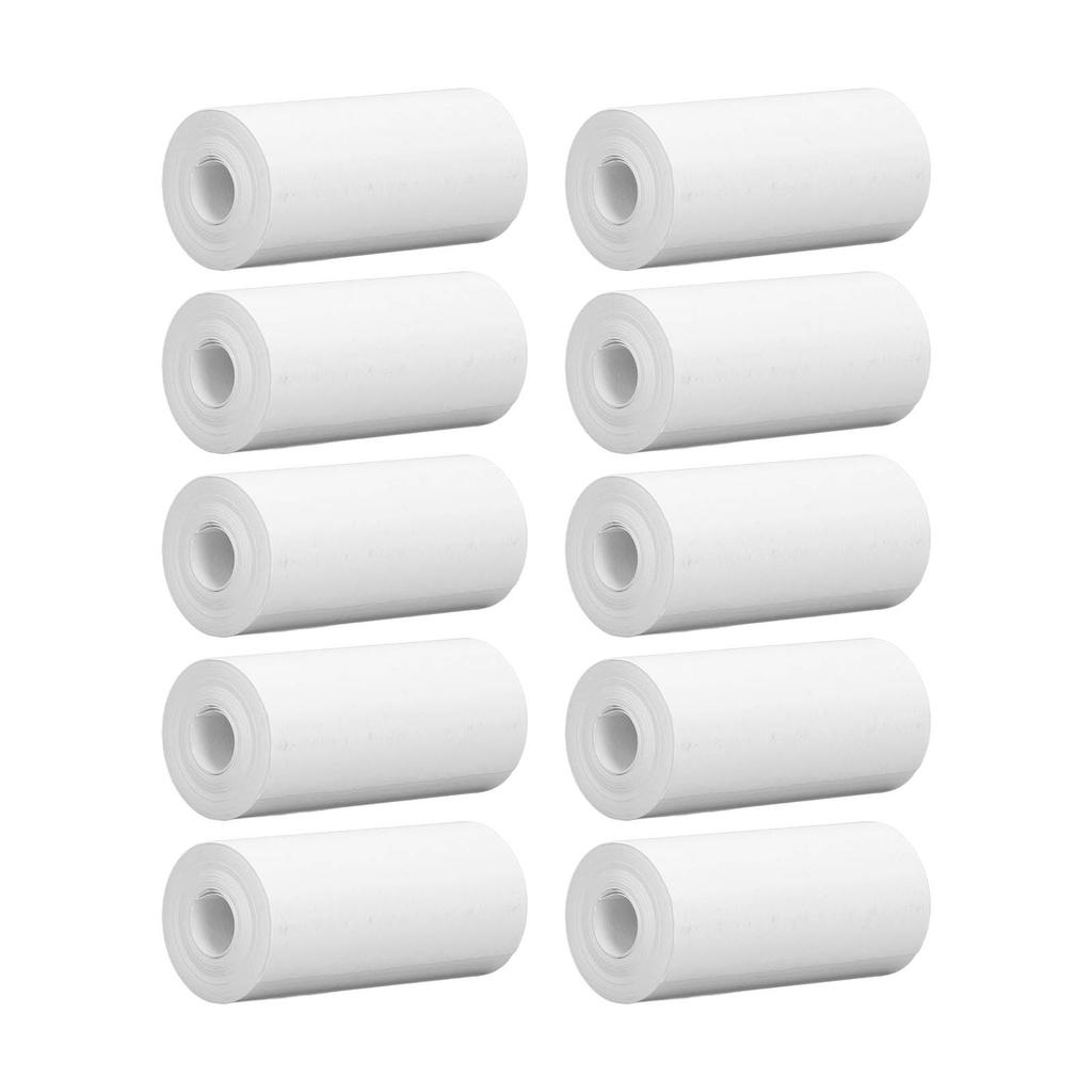 10 Rolls Thermal Print Paper Portable Coreless HD Thermal Refill Print Paper Set