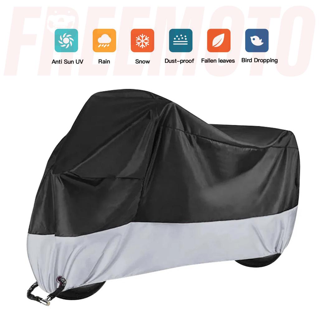 Чехол для мотоцикла Всесезонный Универсальный Погодный Прочный Качественный Водонепроницаемый Защита от Солнца Уличный Укрытие для Скутера Устойчивый к Разрывам