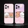 Милый Чехол Для Телефона BuBu DuDu Для iPhone 17,16,15,14,13,12,11 Plus,Pro,Max,Mini Силиконовый черный Мягкий Чехол