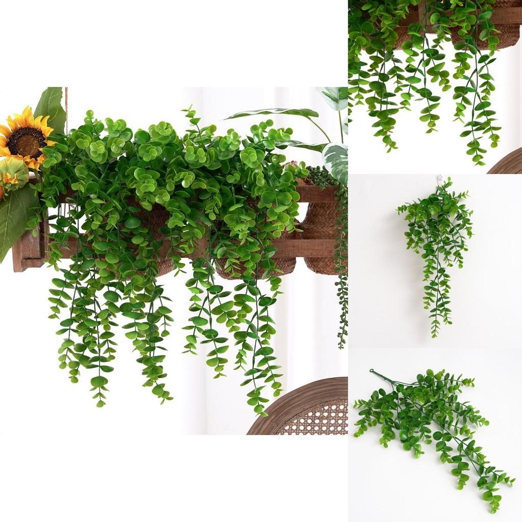 Настенное украшение из искусственного эвкалипта Citriodora с плетением из лозы для домашнего декора и фотосессий