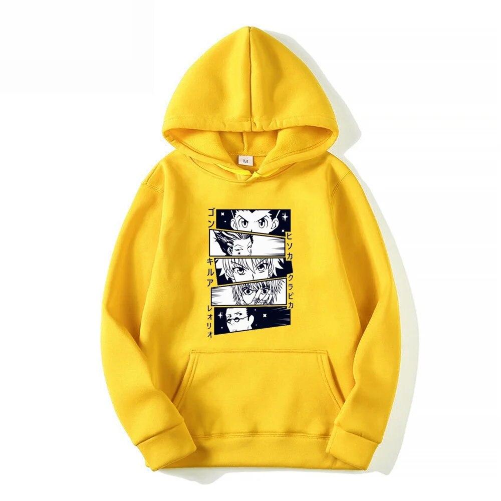 New Manga Hunter X Hunter Hoodies Kurapika Gon Killua Leorio Hisoka Print Unisex Women Hoodie Sweatshirts Pullovers Unisex Clothing