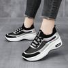 Leisure Sports Shoes  Spring and Autumn New Thick Soled Height Increasing Mesh Breathable Color Blocked Vulcanized Shoes