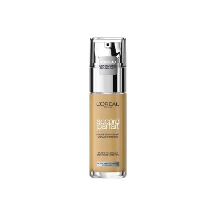 L'Oréal Paris Accord Parfait Тональный крем-флюид 3.D Золотисто-бежевый