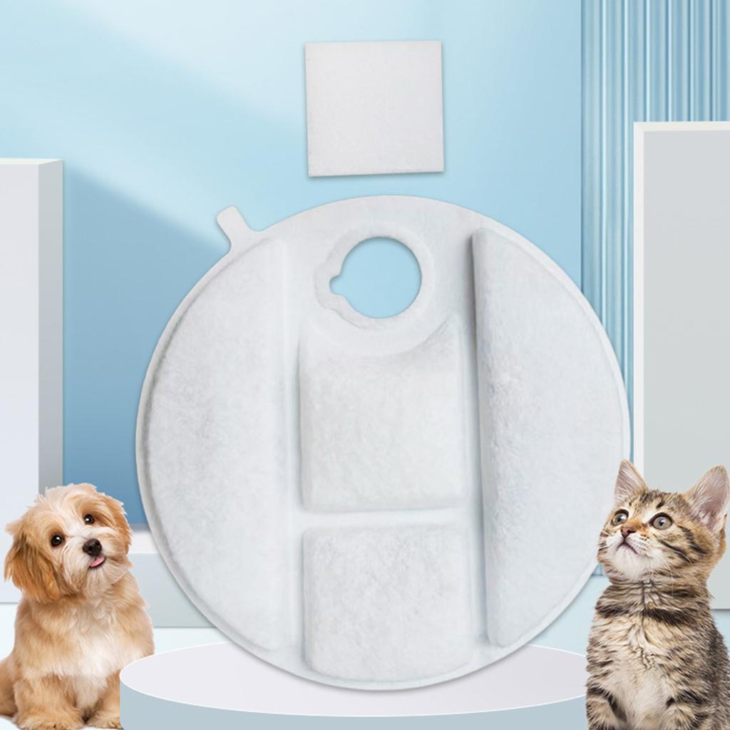 4 шт. Сменные фильтры для фонтана для домашних животных Уникальный прямоугольный Двойная фильтрация Сменные