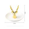 Керамика Nordic Gold Plates Small Jewelry Серьги Ожерелье Кольца Хранение Тарелки Фрукты Десерт Дисплей Чаша Декор Поднос