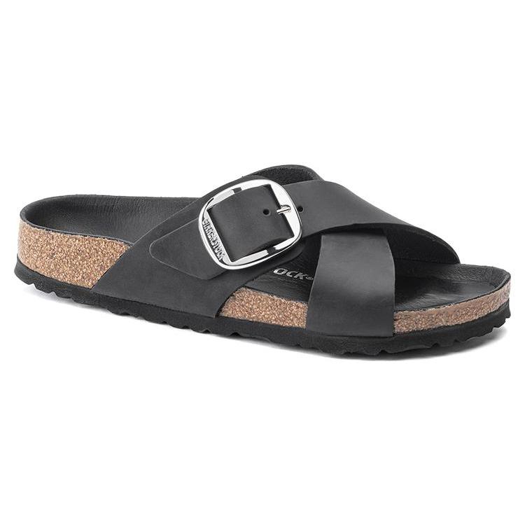 Birkenstock Стильный женский сандаль Siena Черный узкий 1020156