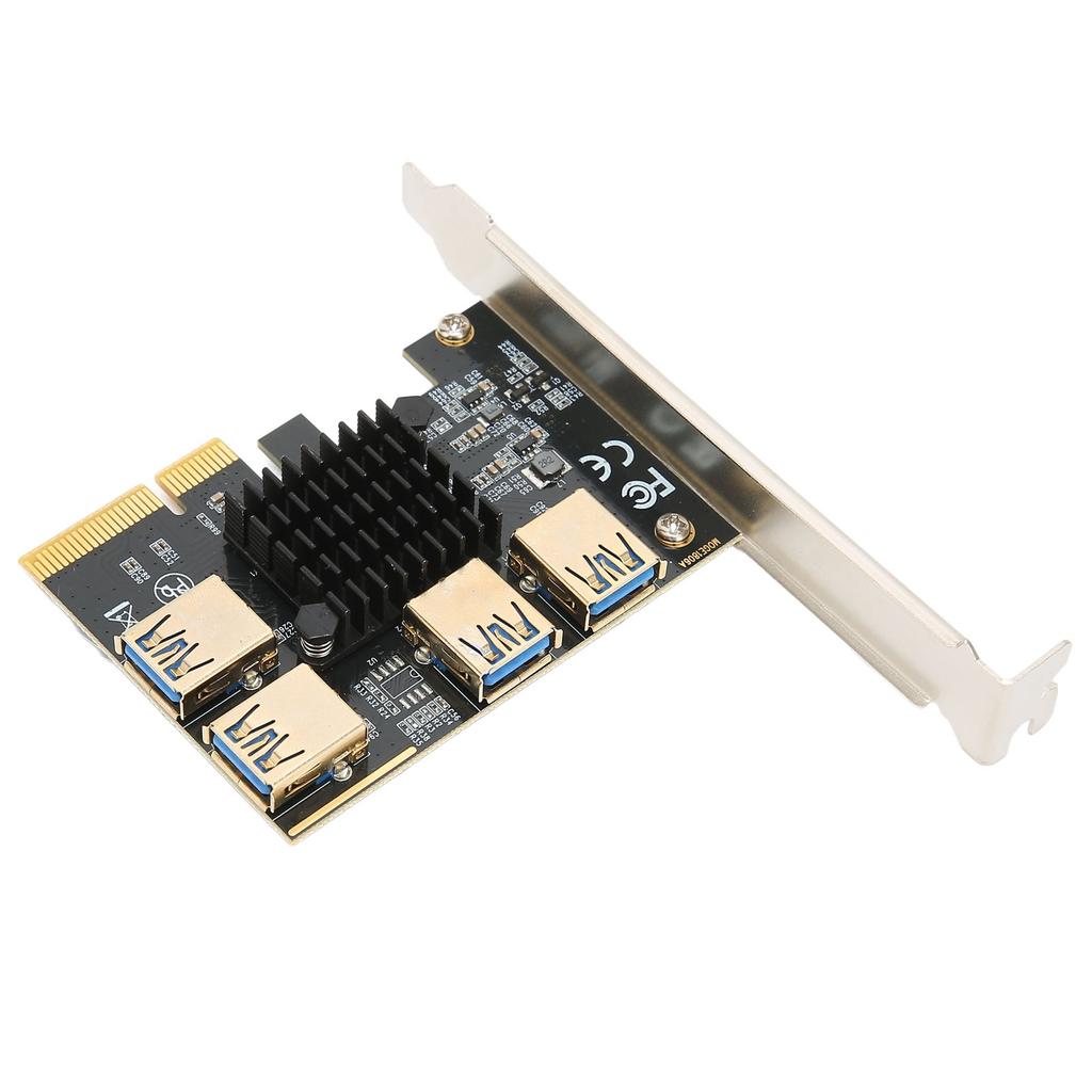 Плата расширения PCI‑E Плата адаптера PCI‑E X4 1–4 PCI Express 16X, плата адаптера USB 3.0, умножающая плата