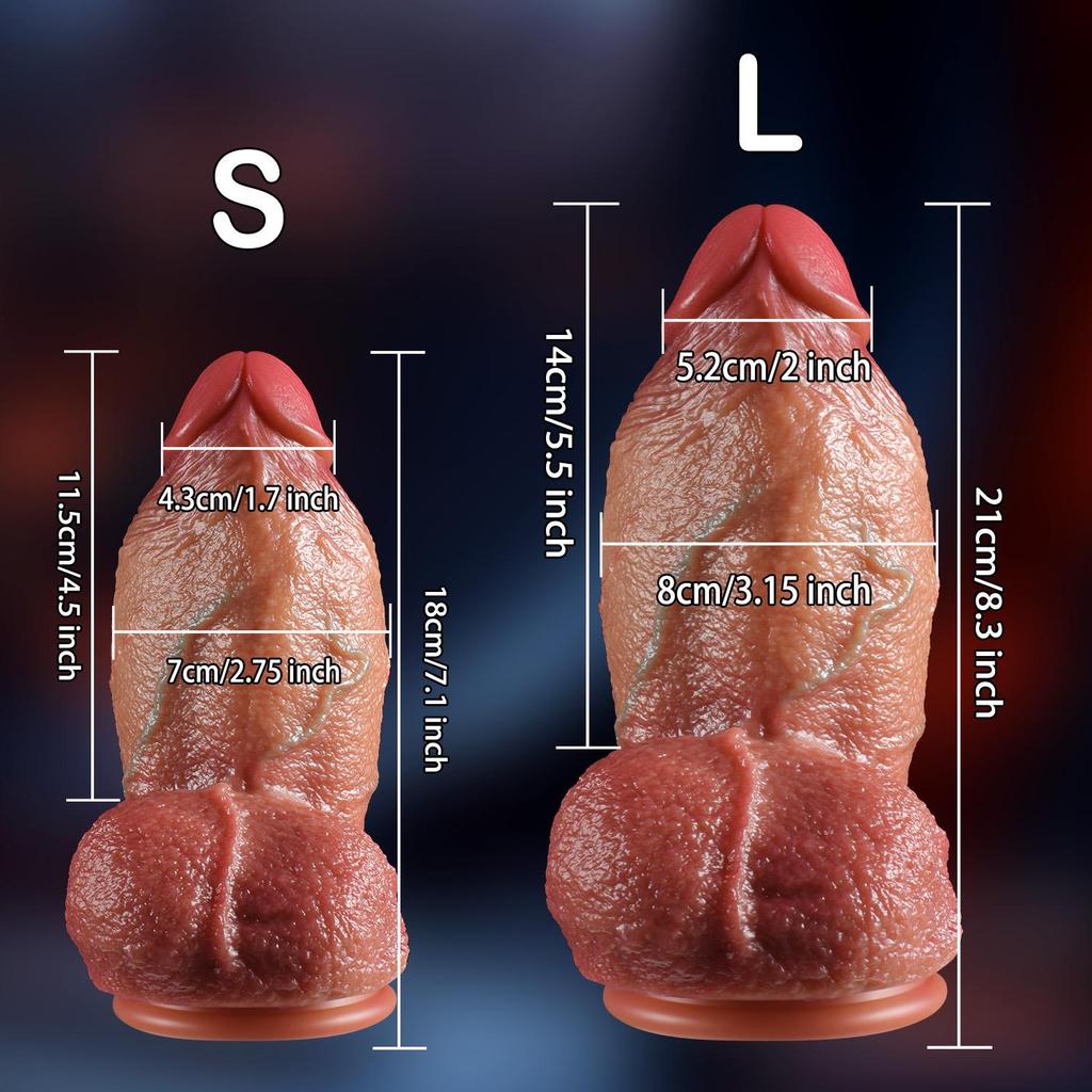 Очень толстый, сверхбольшой реалистичный дилдо — экстремальный обхват, мощная присоска, реалистичная текстура, высококачественная силиконовая игрушка для взрослых