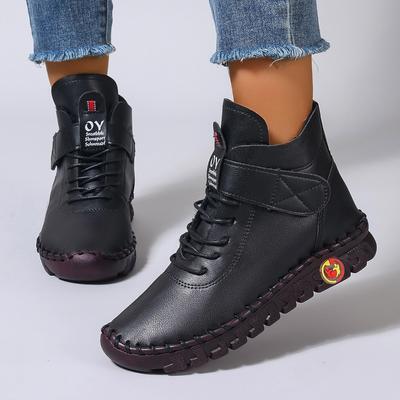 Мода 2024 года женские ботильоны женские короткие кожаные ботинки женские меховые ортопедические ботинки женские зимние водонепроницаемые ботинки для снега Botas Mujer