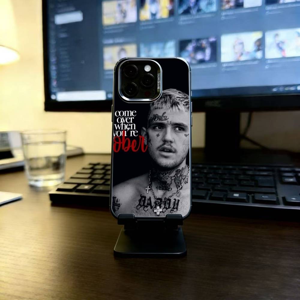 Чехол для телефона Lil Peep Hellboy Love Rapper для iPhone 17,16,15,14,13,12,11 Plus,Pro Max,XS, Цветной Серебристый Черный Чехол