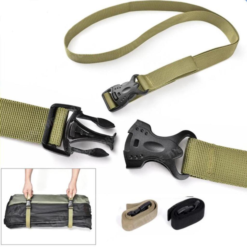 Multifunctional Straps Durable Nylon Cargo Tie Down Luggage Lash Belt Strap Camping Hiking Cargo Storage Belt Buckle