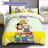 Mainzelmnnchen Bedding Quilt Set Quilt Cover Pillowcase Home Decoration Birthday Gift (1 * duvet cover + 2 * pillowcase, without core)
