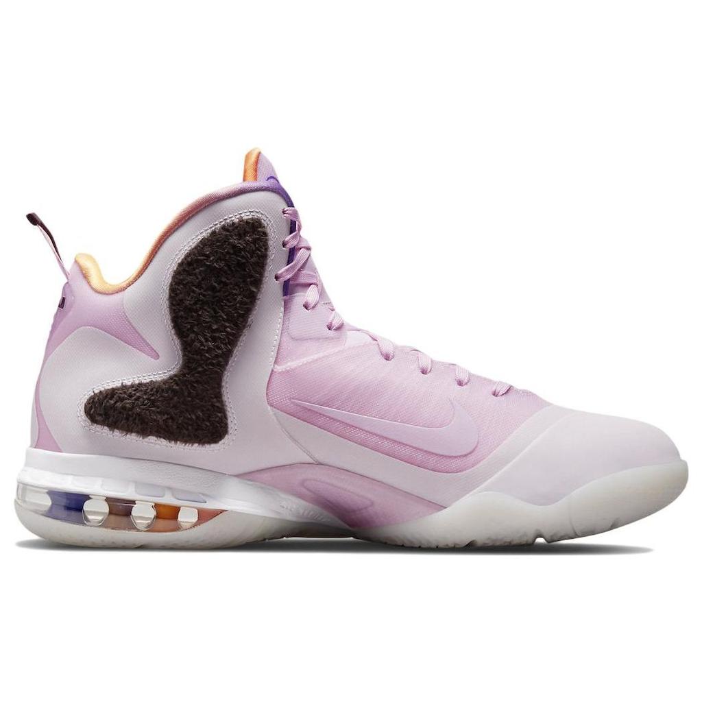 Nike LeBron 9 Regal Pink Мужские кроссовки разноцветные бархатно-коричневые DJ3908-600