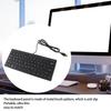 USB Проводная Клавиатура 78 Клавиш   Тонкая   Портативная Противоскользящая   Клавиатура для Ноутбуков Настольных Компьютеров
