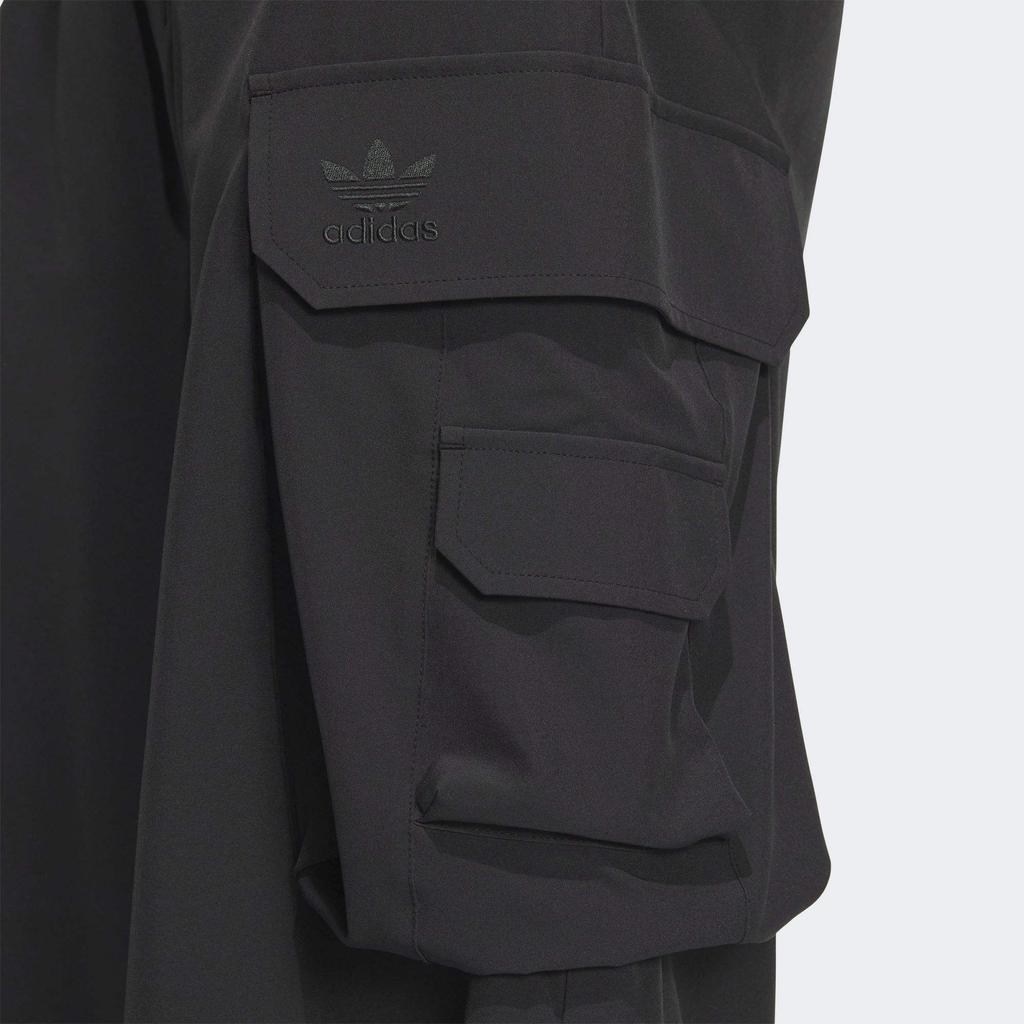 Adidas Originals Adicolor Series SS24 Relaxed Fit Straight-Leg Cargo Pants with 3D Pockets Men Bottoms Black JG1515